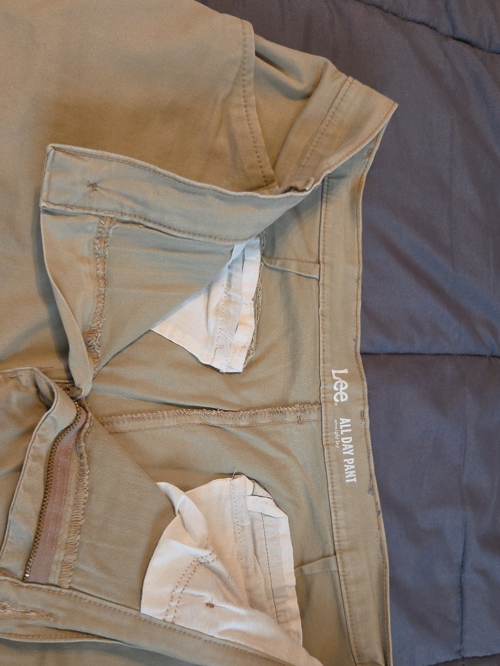 Lee Women's Khaki All Day Pants Chinos - Tan